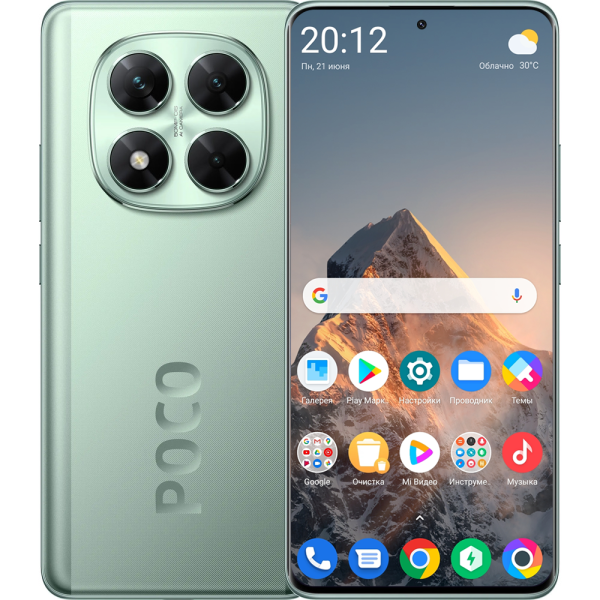Смартфон Poco X7 зеленый 1